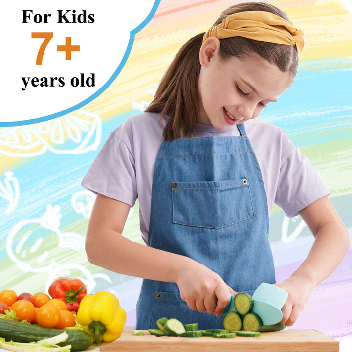 Kids Chef Knife Set with Peeler Blue