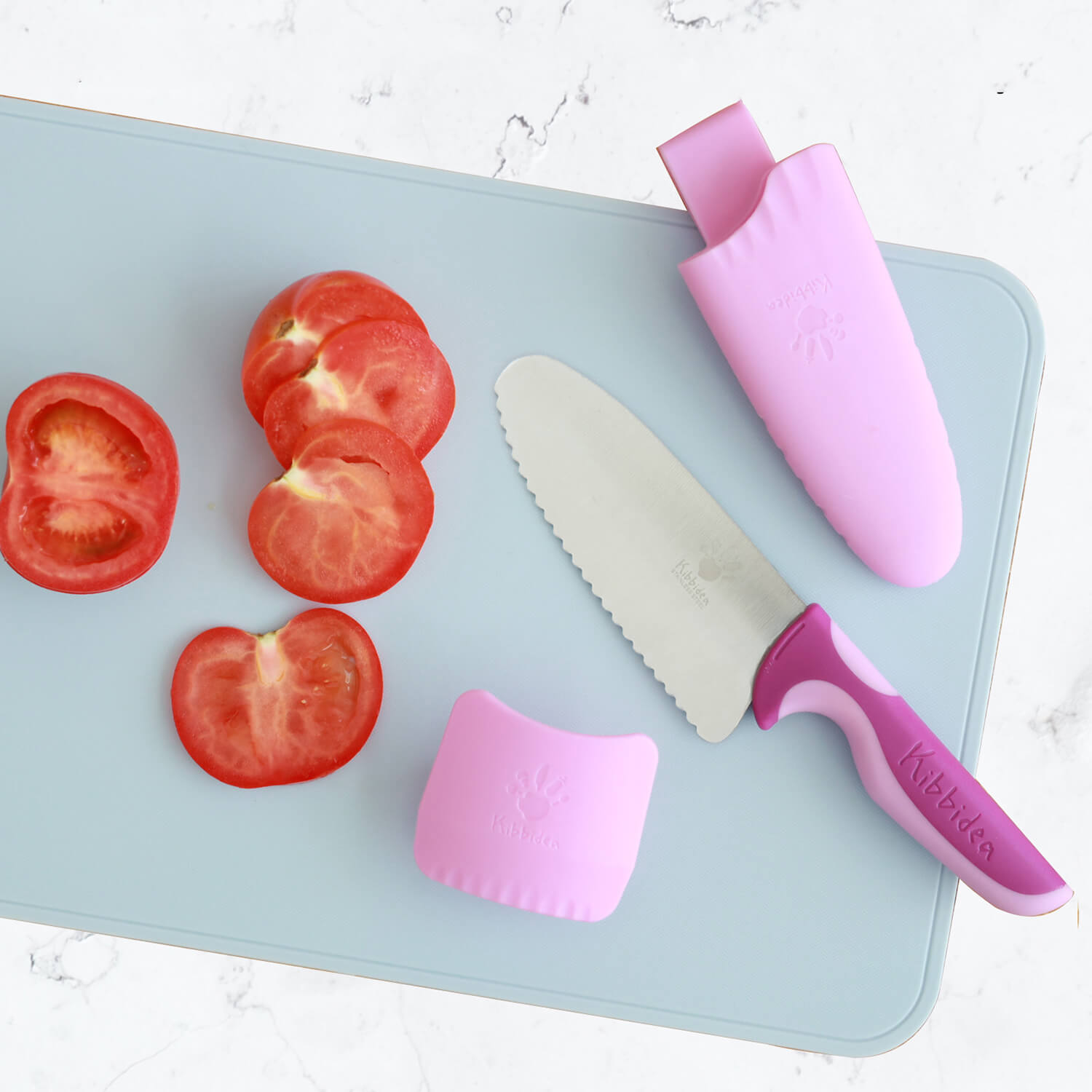 Kibbidea Children Knives 4-piece Kids Safe Knife Set for Real Cooking  Stainless Steel Toddler Kitchen